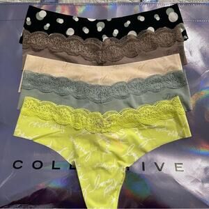 Pink Victoria’s Secret No-Show Thong Pack